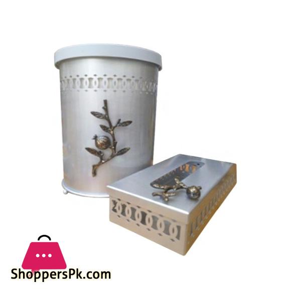 ED14-02 Elegant Tissue-B Dusbin Set S