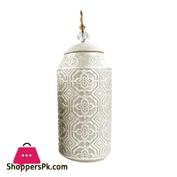 Fancy Ceramic Vase Candy Jar-Large YC-109