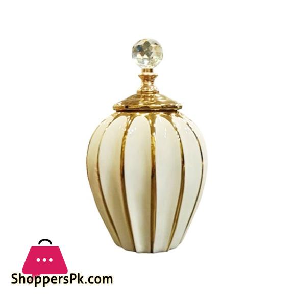 Fancy Ceramic Vase Candy Jar-Medium YC-075