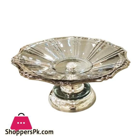 Fancy Decorative Serving Dish Silver RXG-016