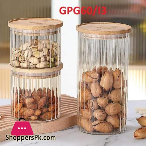 Glass Spice Jars with Lid Glass Spice Jars Air Tight Spice Jar Set of 3