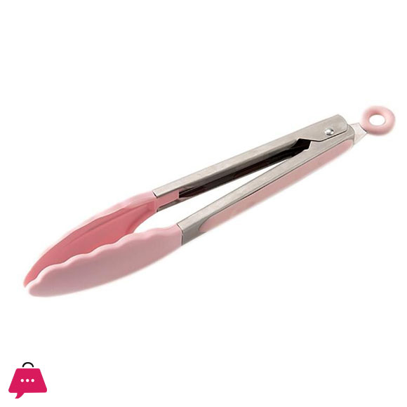 NON STICK ANTI FLAMABLE SILICONE TONG