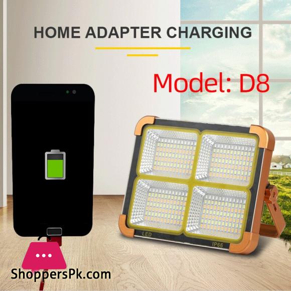 New LED Work Light 2in1 Handheld Solar/USB Electricity Charging Light Emergency Light Floodlight White/Red Light Camping Light Spotlight
