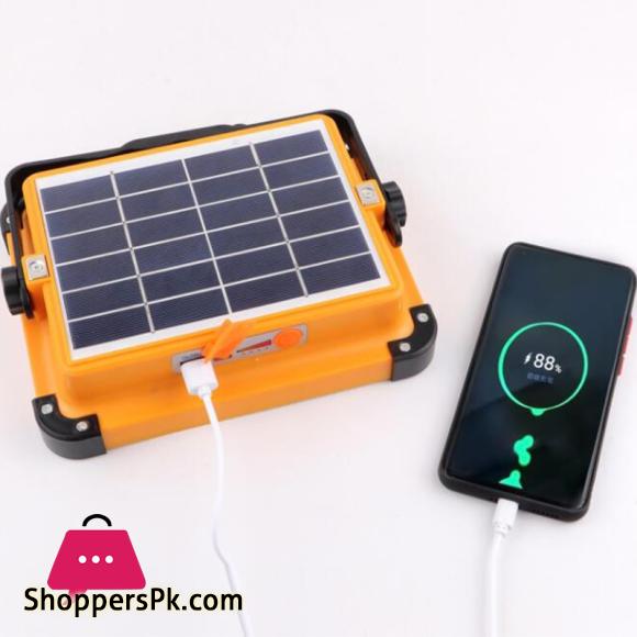 New LED Work Light 2in1 Handheld Solar/USB Electricity Charging Light Emergency Light Floodlight White/Red Light Camping Light Spotlight