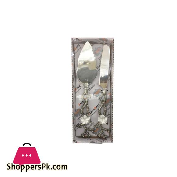 AlpenBerg Cake Lifter & Cake Knife Set 2PCS Silver CD6924