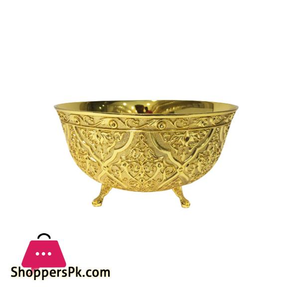 ORCHID Candy / Fruit Serving Bowl Gold TA1140