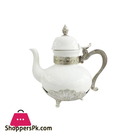 ORCHID Glass Tea Kettle / Pot Silver TA1380