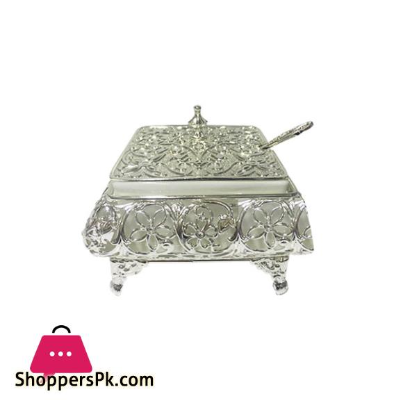 ORCHID Single Sugar Pot With Spoon Silver TA1745