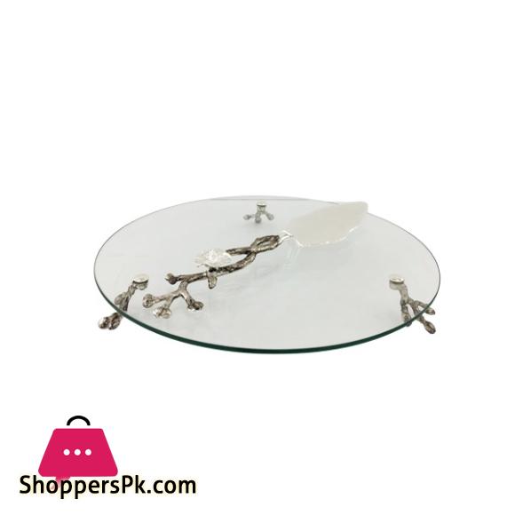 Orchid Silver Tier Pastry Stand Plus Lifter – CD6882