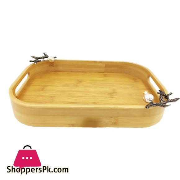 ORCHID Rectangular Wooden Serving Tray Medium WB1030