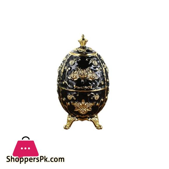 Fancy White & Golden / White & Silver / Black & Golden Egg Toothpick Holder NG-007