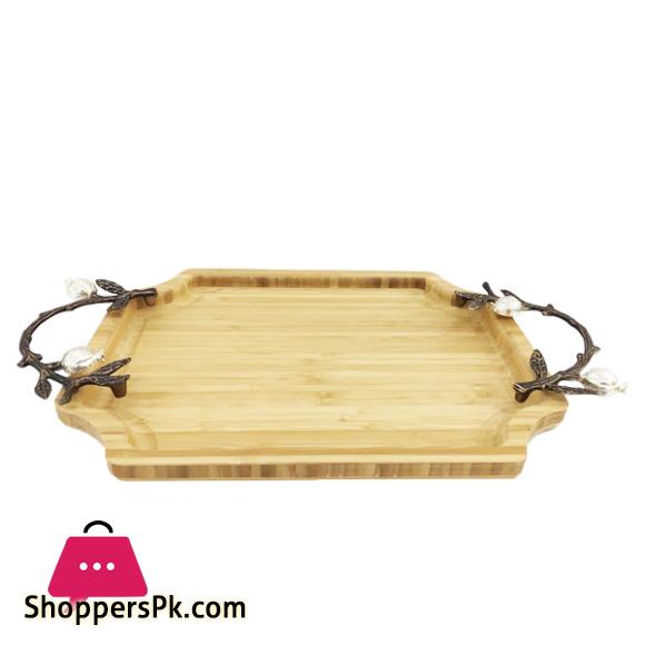 Unique Shaped Wooden Serving Tray WB1026