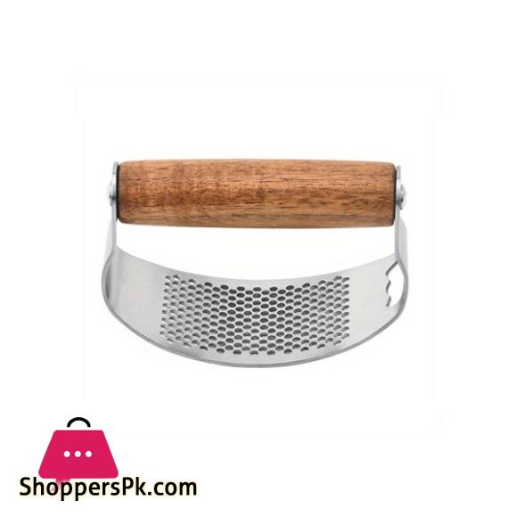 Wooden Handle Garlic Press/Chopper SB2054