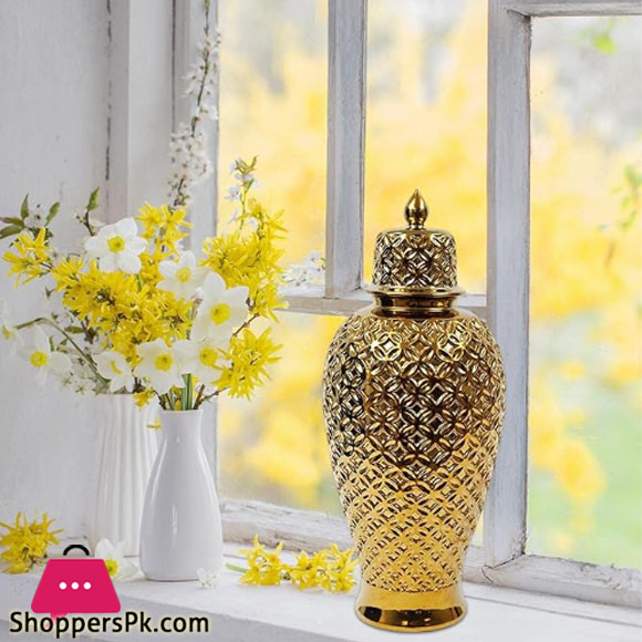 Fancy Ceramic Vase Candy Jar-Medium YC-084