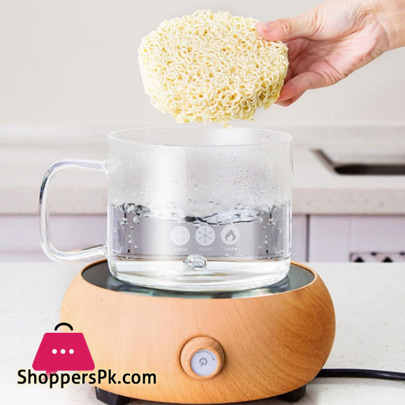Glass Instant Noodle Bowl 1900ml Microwave Safe Ramen Cooking Bowl with Lid and Handle