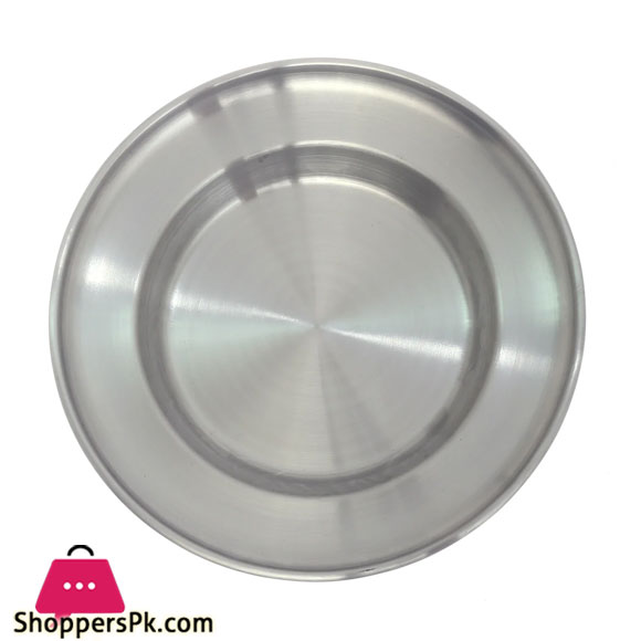 Round Deep Plate 23CM Silver GST2151