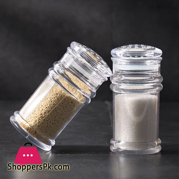 Salt and Pepper Seasoning Herb & Spice Bottle Acrylic Plastic (Namak Dani) 2 pcs set