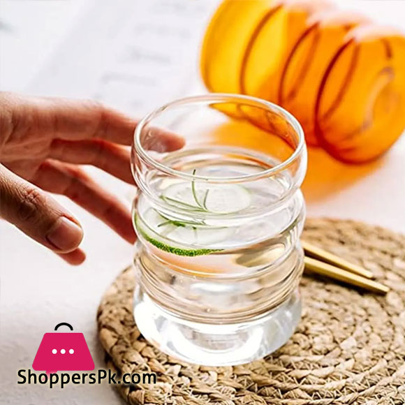 Wave Shape Drinkware Glass Cup Heat-resistant Tea Mug Coffee Juice Milk Tea