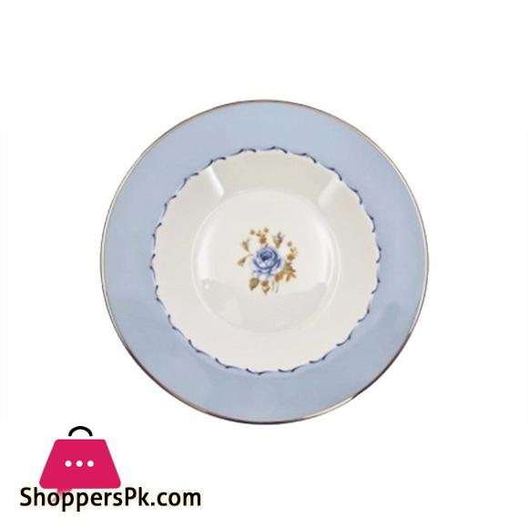Angela Blue Rose Design Blue Plate 9Inch 1Pcs MK183