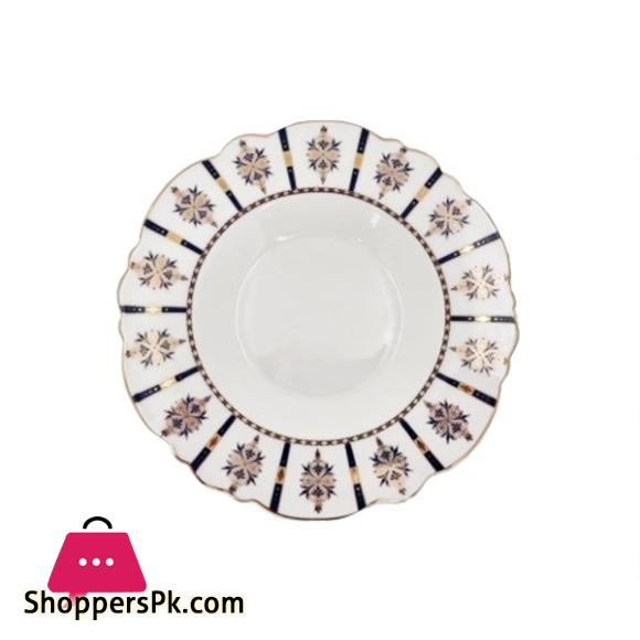 Angela White & Blue Serving Dish 9Inch RM226