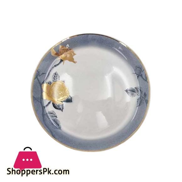 Angela Flower Design Blue Plate 8Inch 1Pcs MK117