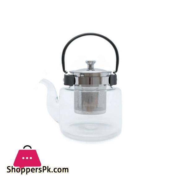 Borosilicate Glass Tea Pot With Stainless Steel Handle And tea Infuser 800mL RXG-024