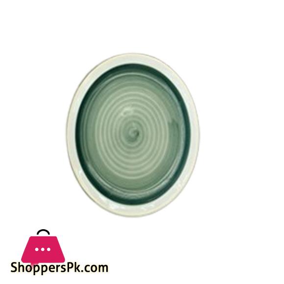 Danny Home Fancy Green Dinner Plate 10.5 inch CZT02-1