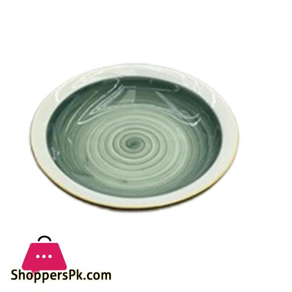 Danny Home Fancy Green Deep Soup Plate 8.5inch CZT02-2