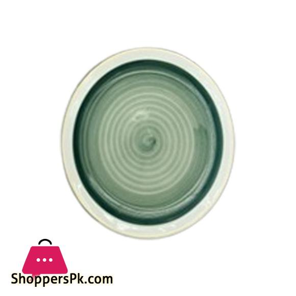 Danny Home Fancy Green Dessert Plate 8 inch CZT02-3