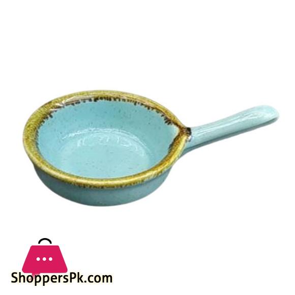 Danny Home Multi-Colour Vintage Round Dip Sauce Bowl with Handle 4-Inch