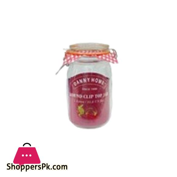 Danny Home Glass Preserving Jars Clip Top Round Pickles & Jam - 1Liter