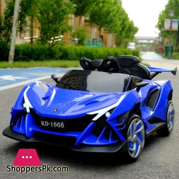Ferrari Car With Drift Wheel Ride On Big Motors 12v 10amp Battery - KD1668