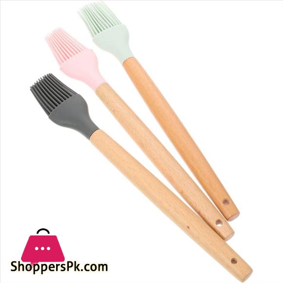 Silicone Basting Brush Oil BBQ Brush Heat Resistant Greased Sauce Marinade Brush