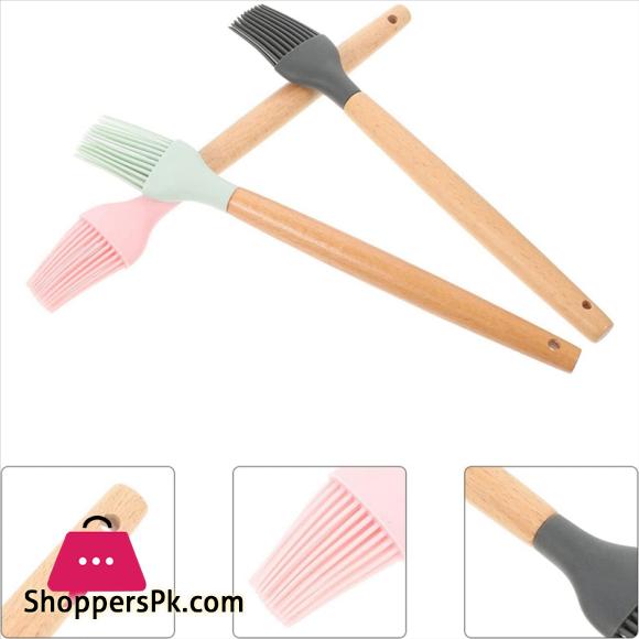 Silicone Basting Brush Oil BBQ Brush Heat Resistant Greased Sauce Marinade Brush