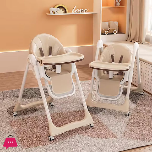 Childens Dinning High Chairs Multi-function Baby Food Feeding Chair with Booster Seat