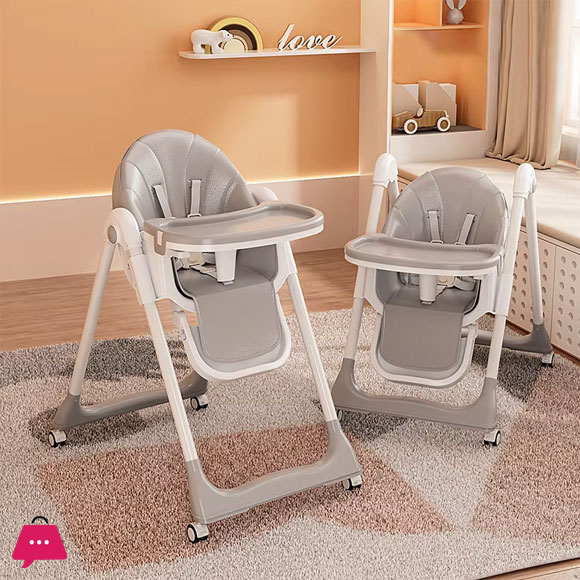 Childens Dinning High Chairs Multi-function Baby Food Feeding Chair with Booster Seat