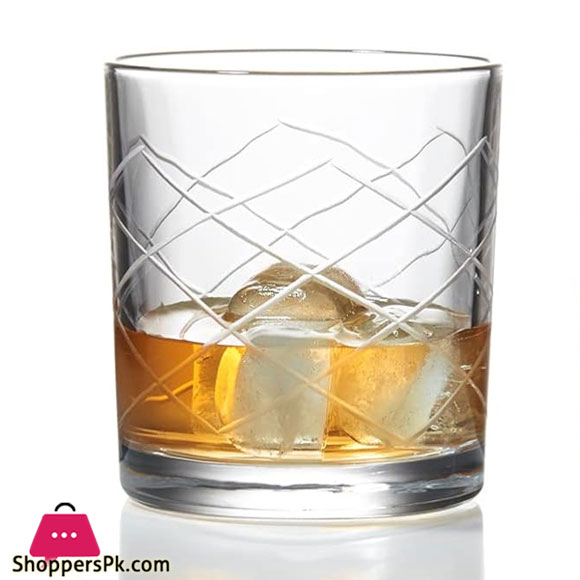 King Crystal 6Pcs Set of 12oz Glass Tumbler For Cocktail ( 6 Designes Available )