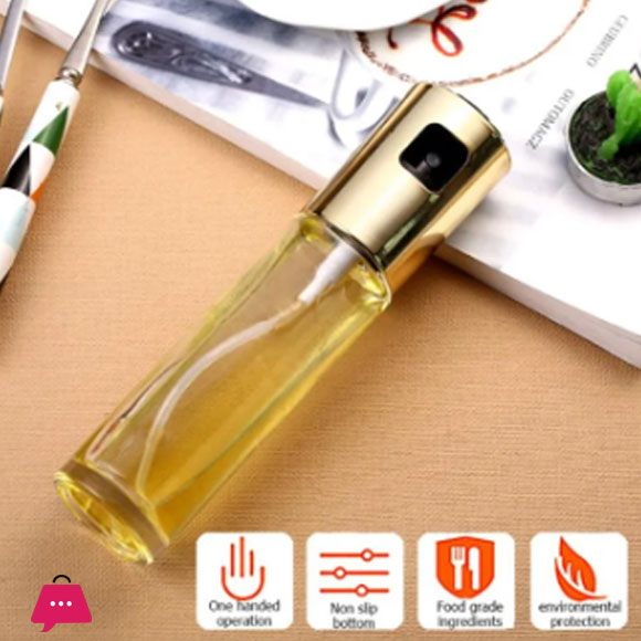 Kitchen Glass Leakproof Oil Spray Bottle Pump For BBQ , Frying , Salad , Baking & Cooking 1900-1