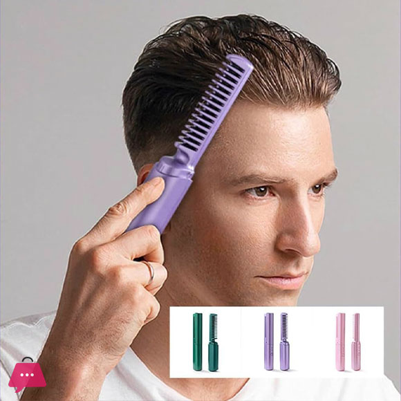 2 in1 wireless comb straightner Portable Mini Electric Hair Brush Dual Use