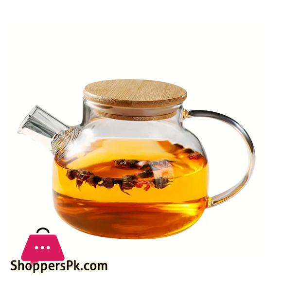Bamboo-Lid 800ml Glass-Kettle BG45080