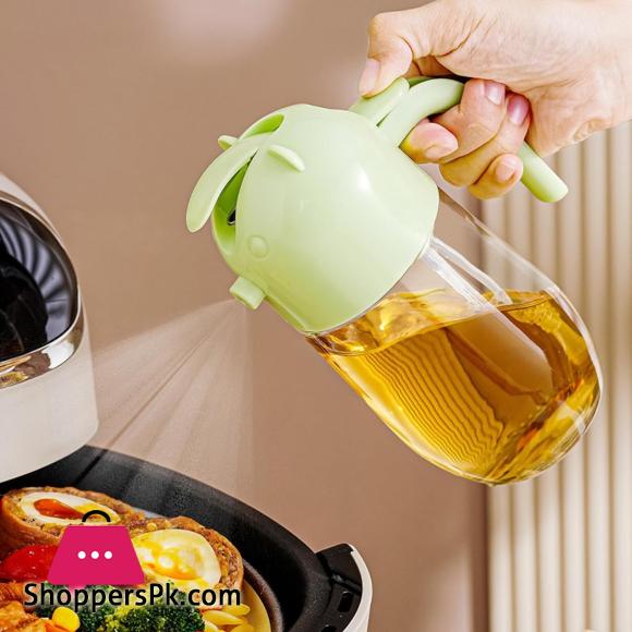 Glass Oil Bottle Kitchen Cooking Oil Sprayer Oil Sprayer Container - 580ml
