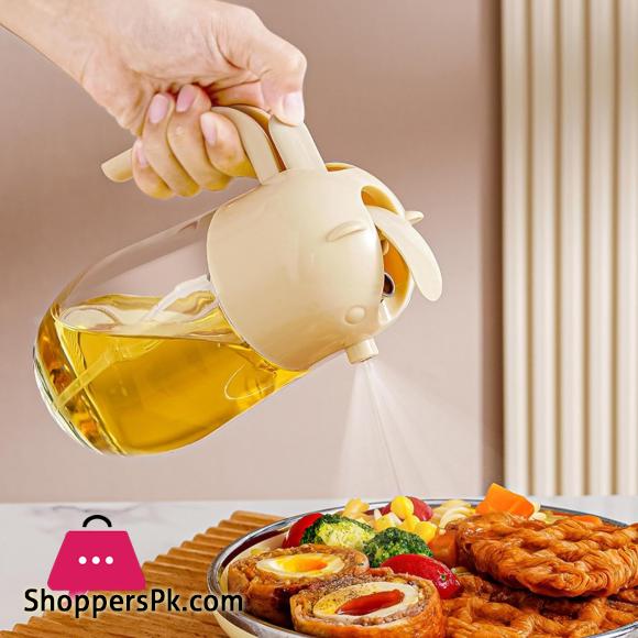 Glass Oil Bottle Kitchen Cooking Oil Sprayer Oil Sprayer Container - 580ml