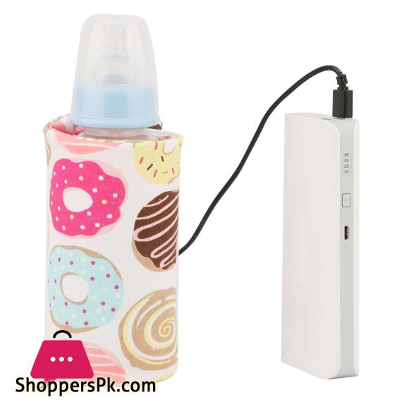 USB Baby Bottle Warmer Portable Milk Travel Heater Storage Cover Insulation