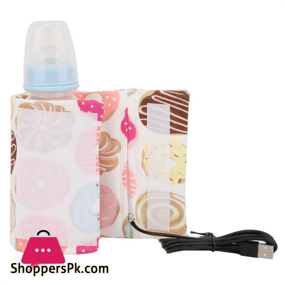 USB Baby Bottle Warmer Portable Milk Travel Heater Storage Cover Insulation
