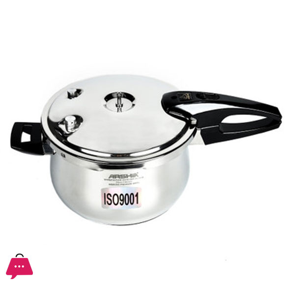 Arshia Stainless Steel Pressure Cooker With Aluminum Base 20cm - 405