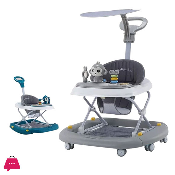Monkey Baby Walkers Childrens Walkers with Wheels are Suitable for Learning to Walk Music Balance to Prevent Falling