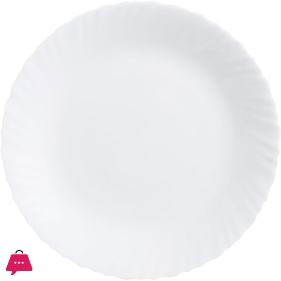 Opal Glass Marble Round Rice Serving Dish 35cm - 1Pcs