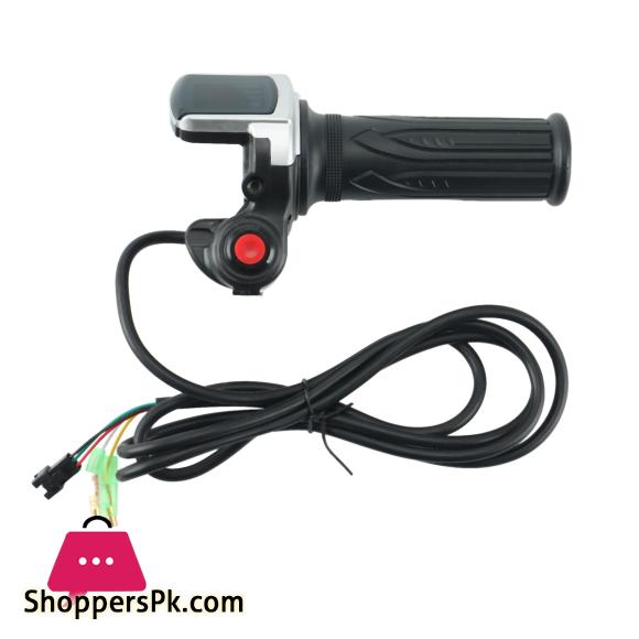 36V 48V Electric Bicycle Scooter Speed Throttle Grip LCD Display with Switch EBike Twist Throttle Accelerator Handlebar Grip