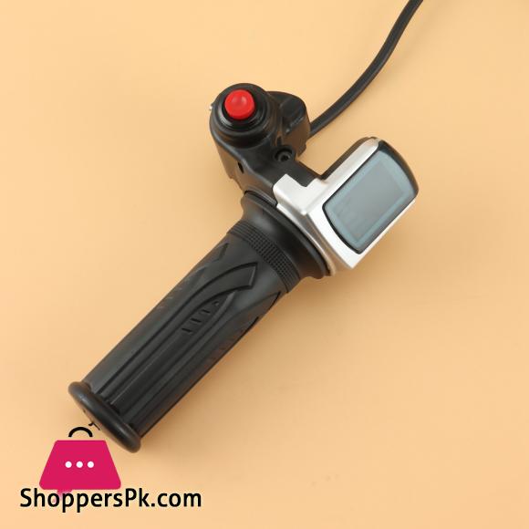 36V 48V Electric Bicycle Scooter Speed Throttle Grip LCD Display with Switch EBike Twist Throttle Accelerator Handlebar Grip