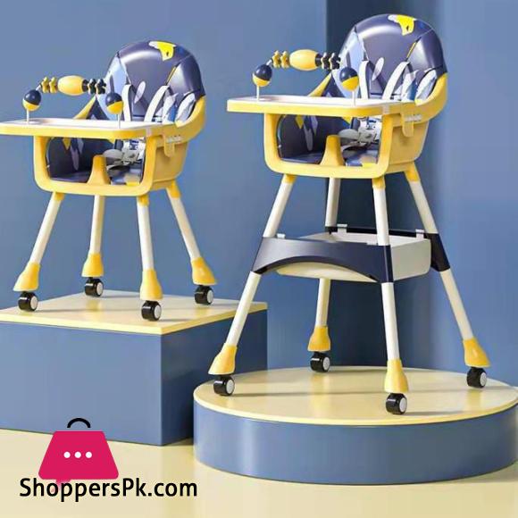 Baby High Chair with Wheels Dining Tools